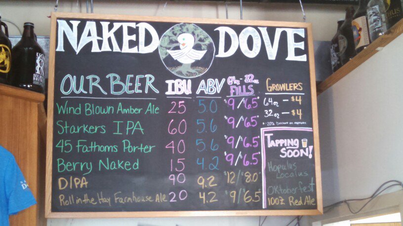 Naked Dove brewing