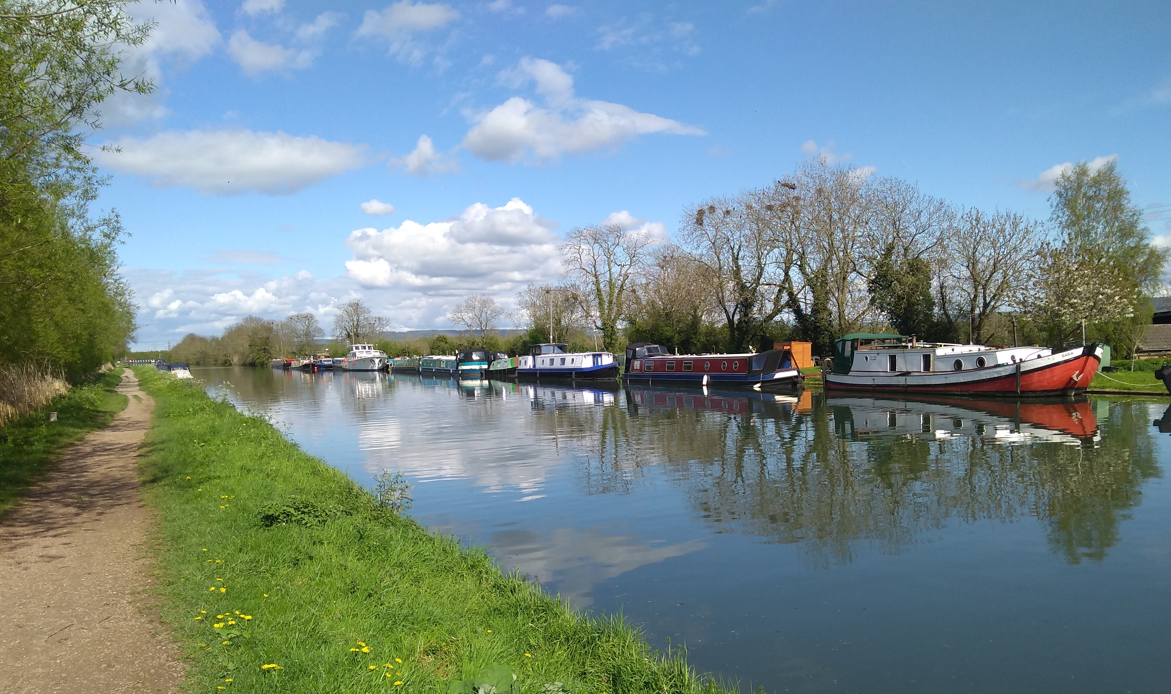 Boats along the canal