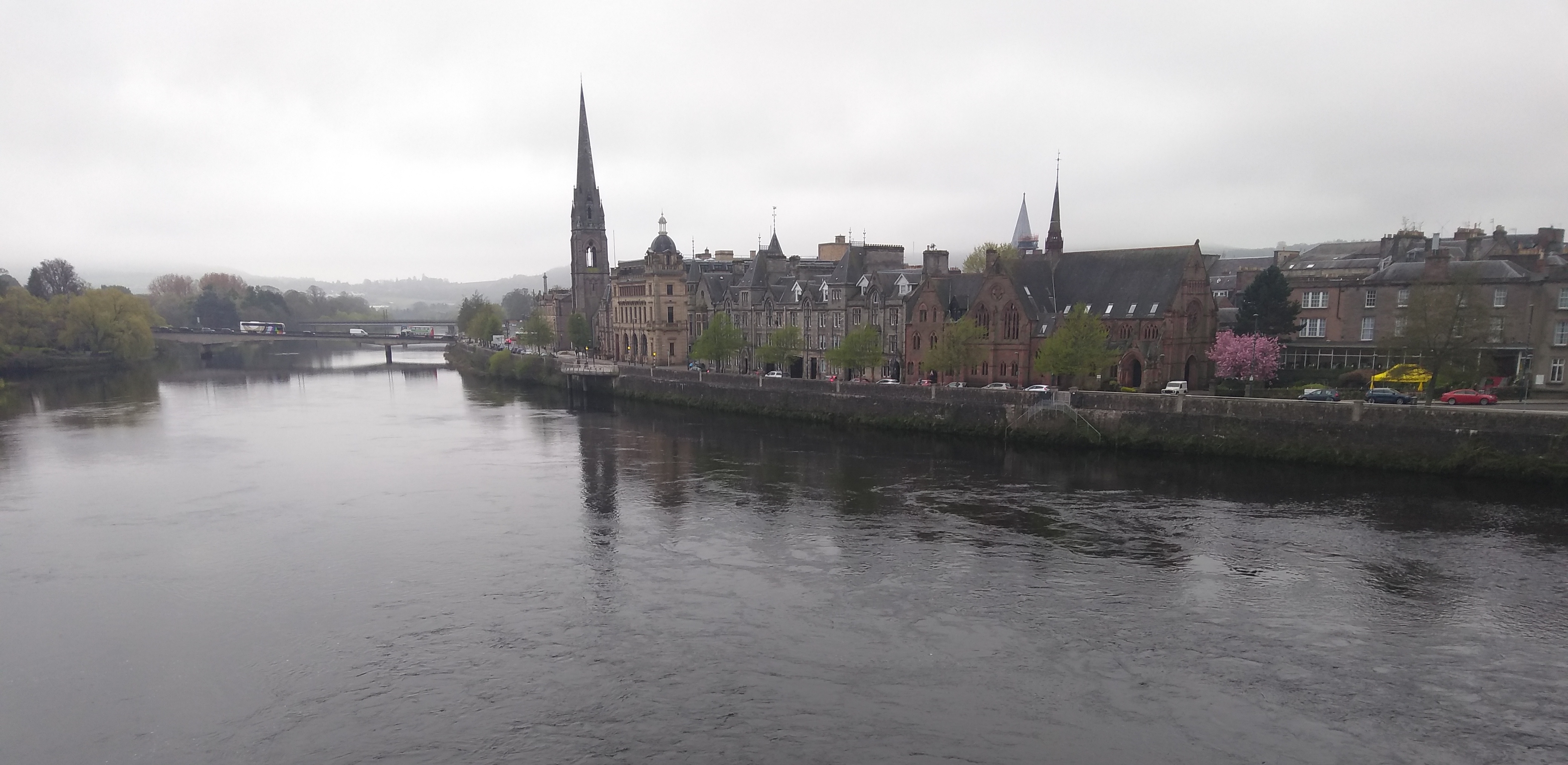 River Tay with Perth city centre behind