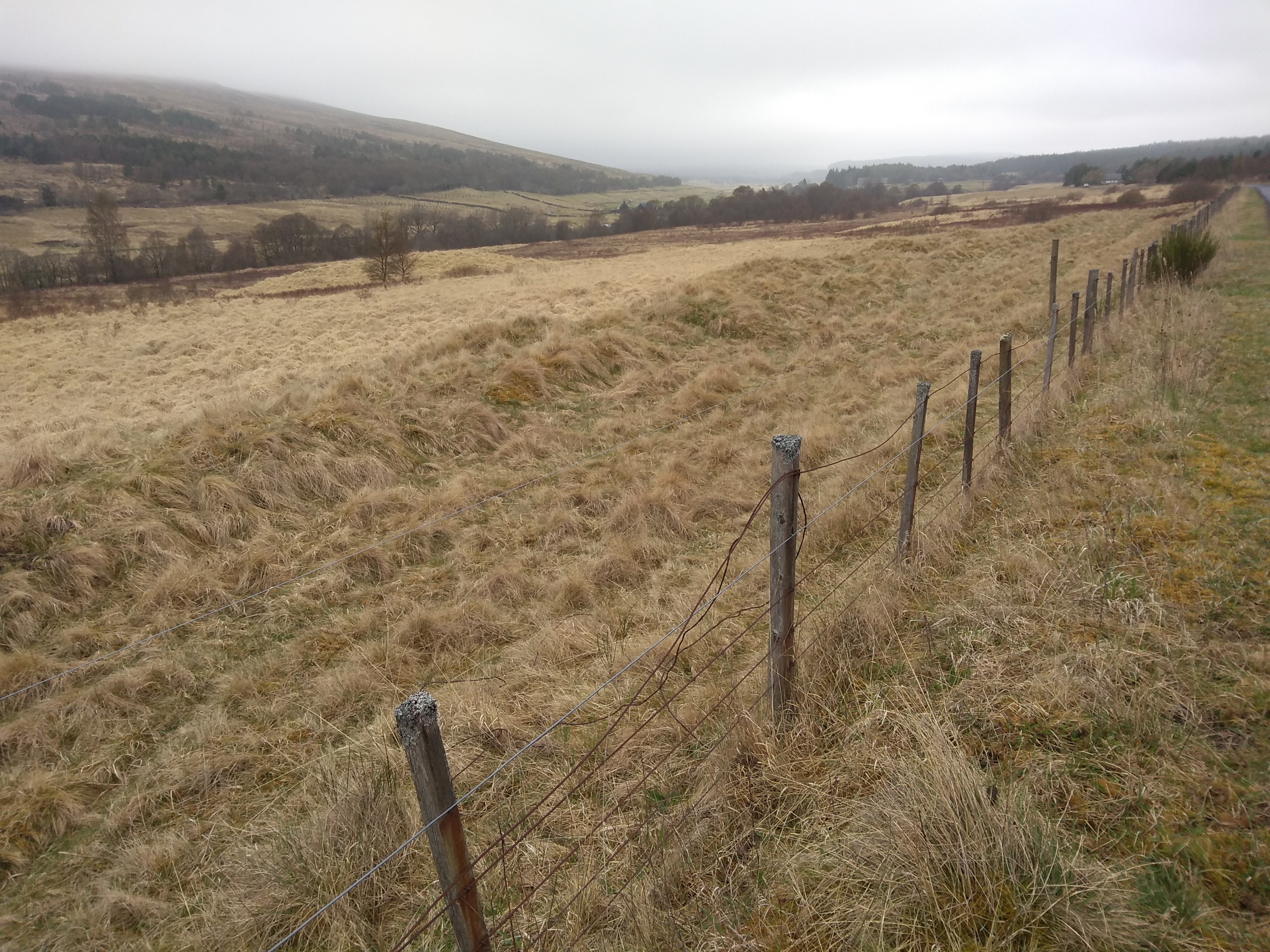 Cloudy day on route to Drumochter Summit