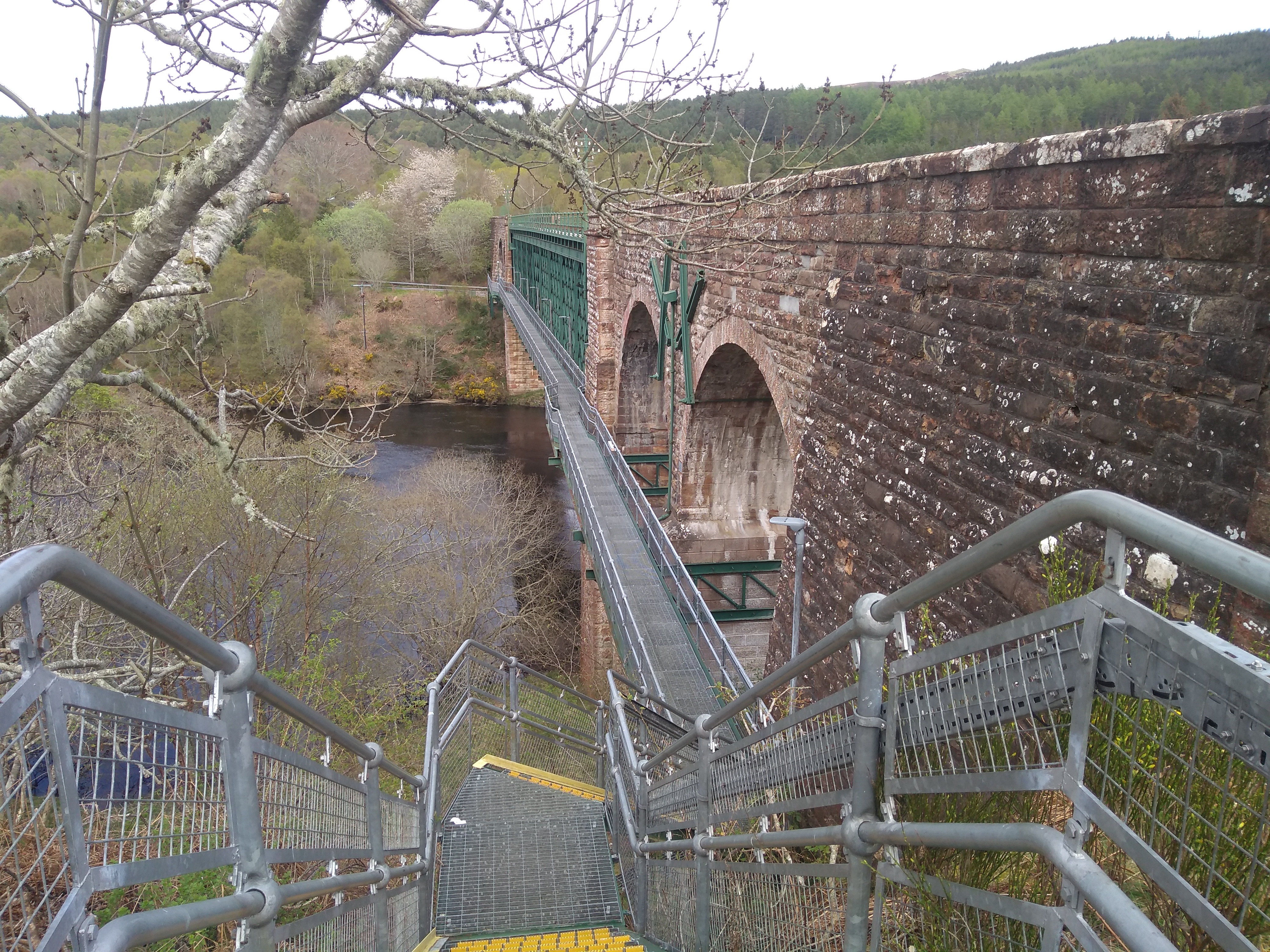 Railway bridge with bike addition