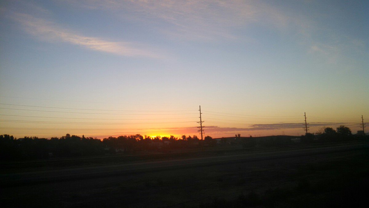 Dawn leaving Gillette, WY