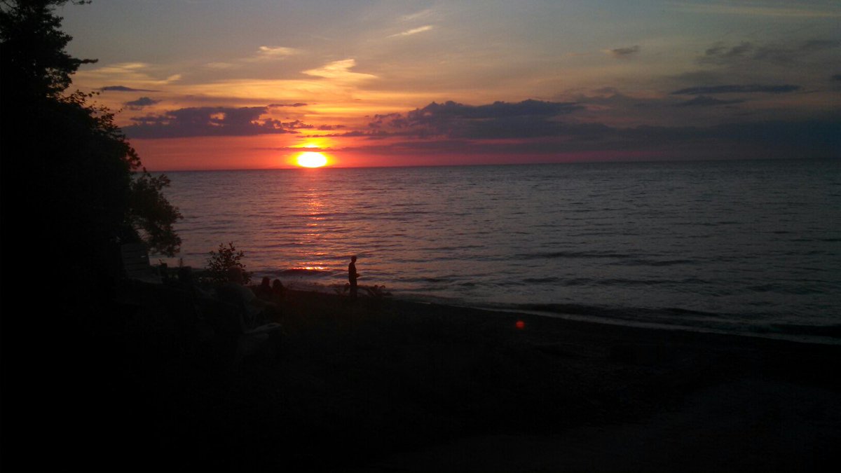 Sunset at Lakeside Campground, nr. Ripley, NY