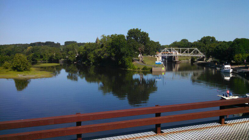 Hudson end of the Erie canal