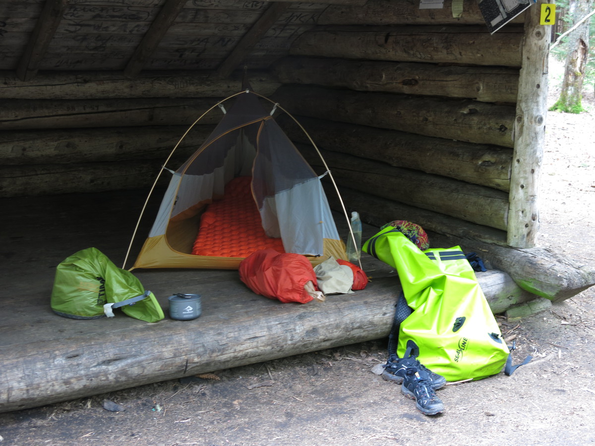 Lean-to at Raquette Falls