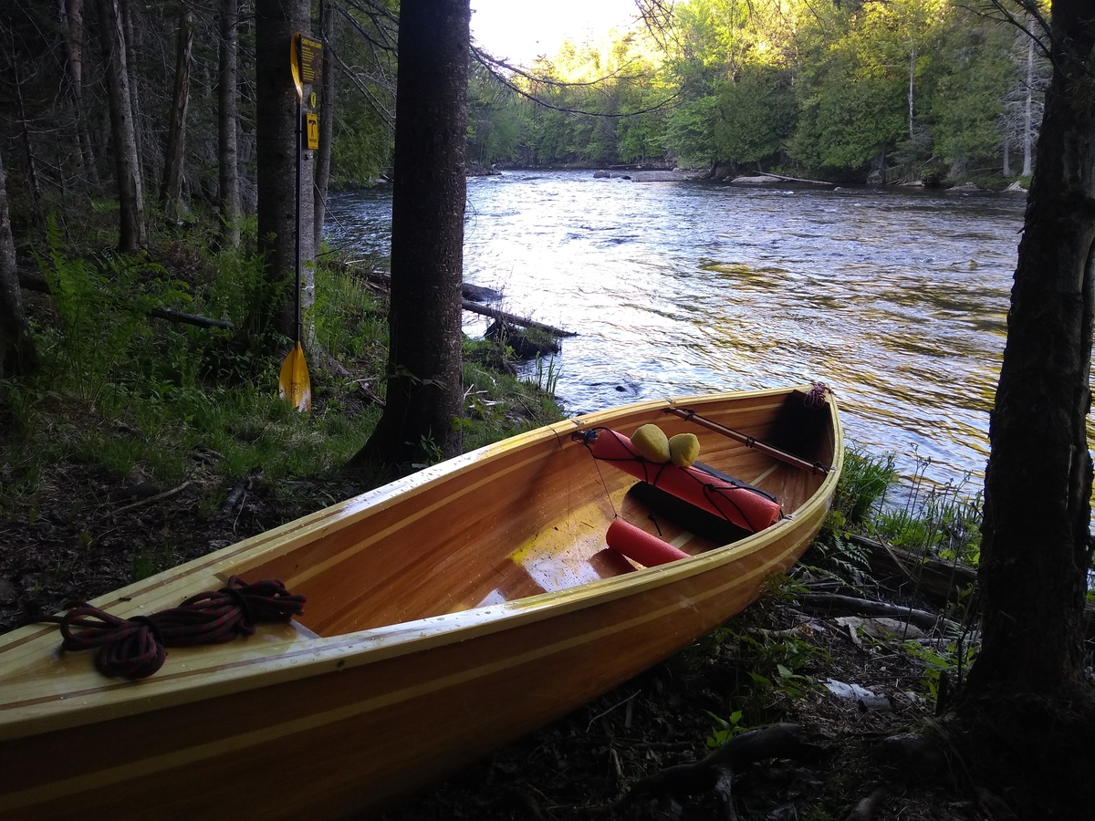 By Saranac River at the Casey Road Carry