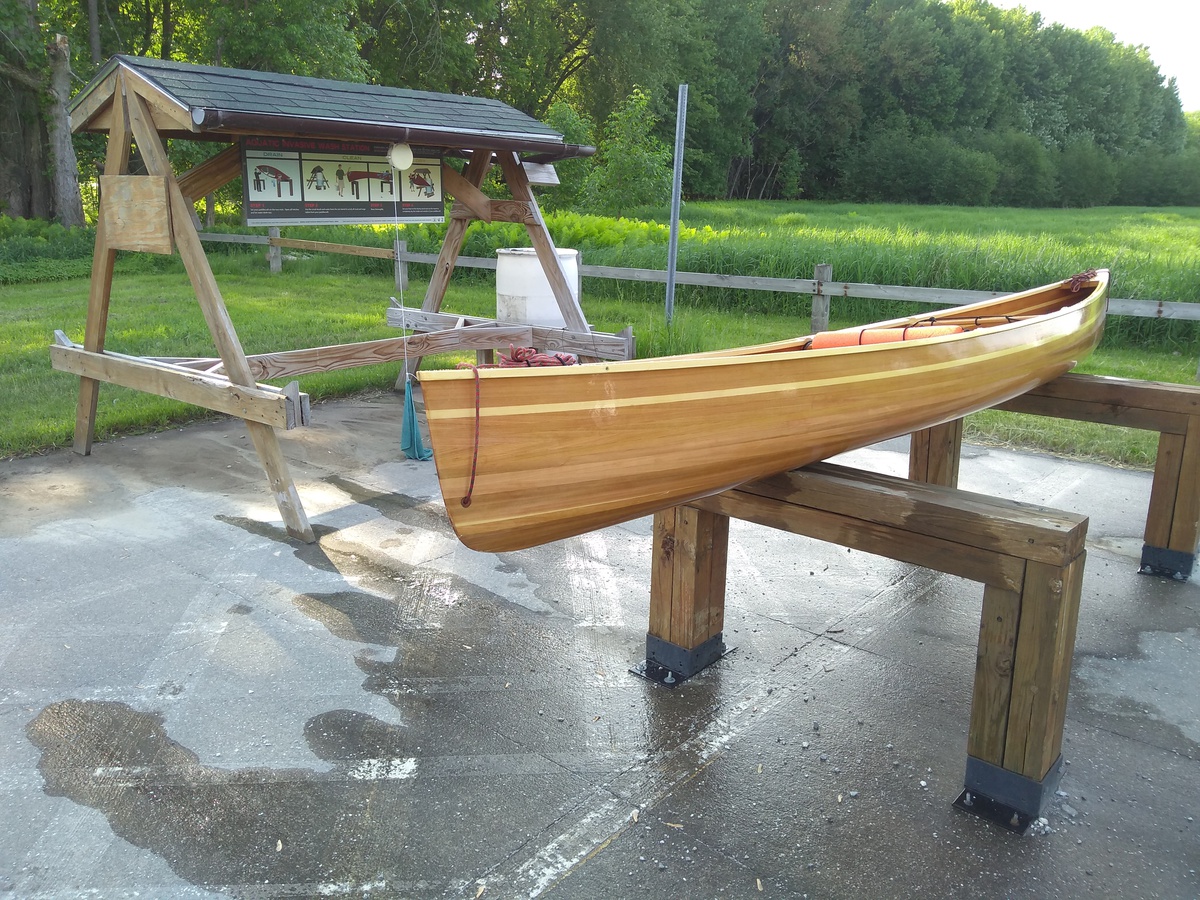 Invasive species wash station by Louie's Landing