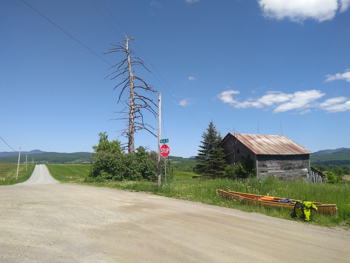 Hiking into Richford