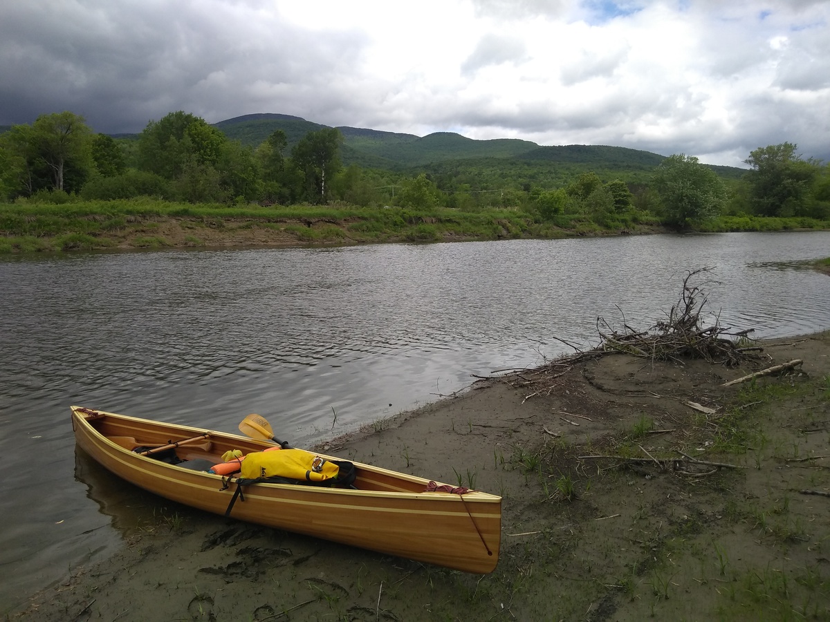 Back in the Missisquoi after portage